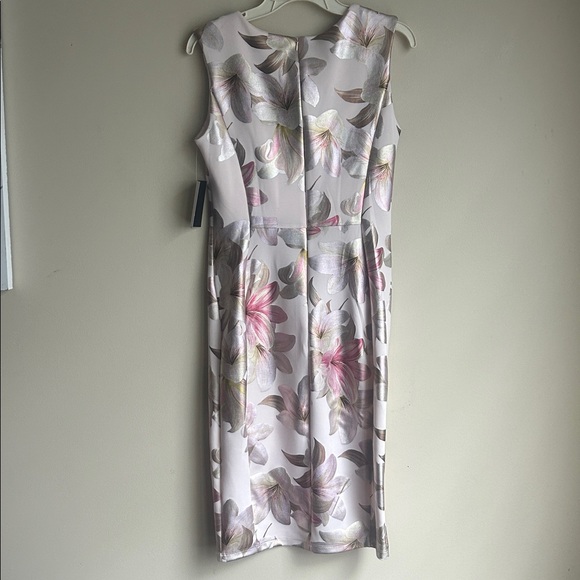 Enfocus Studio sleeveless boat-neck floral print midi dress size 8 NWT - Picture 5 of 8